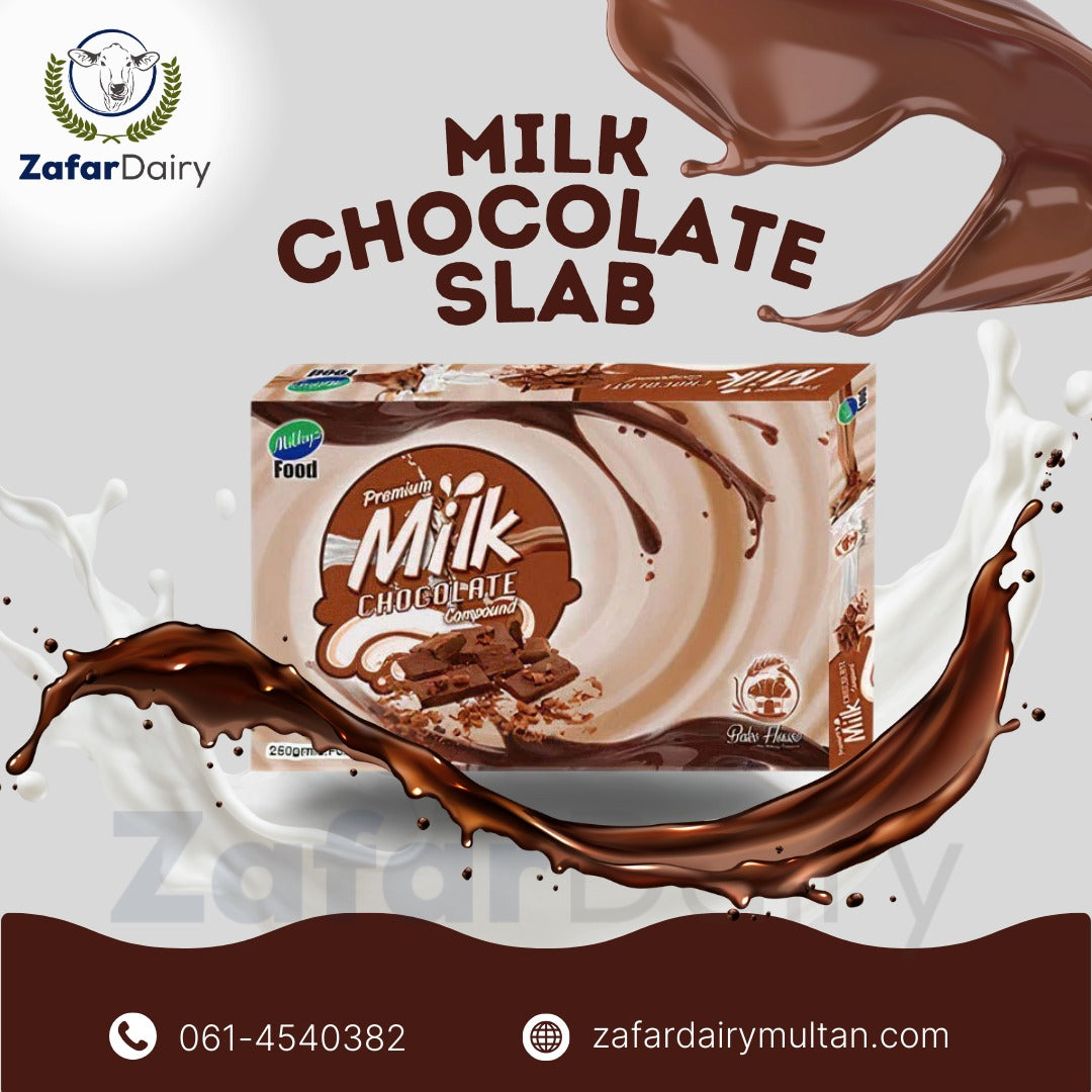Milk Chocolate Slab by Zafar Dairy