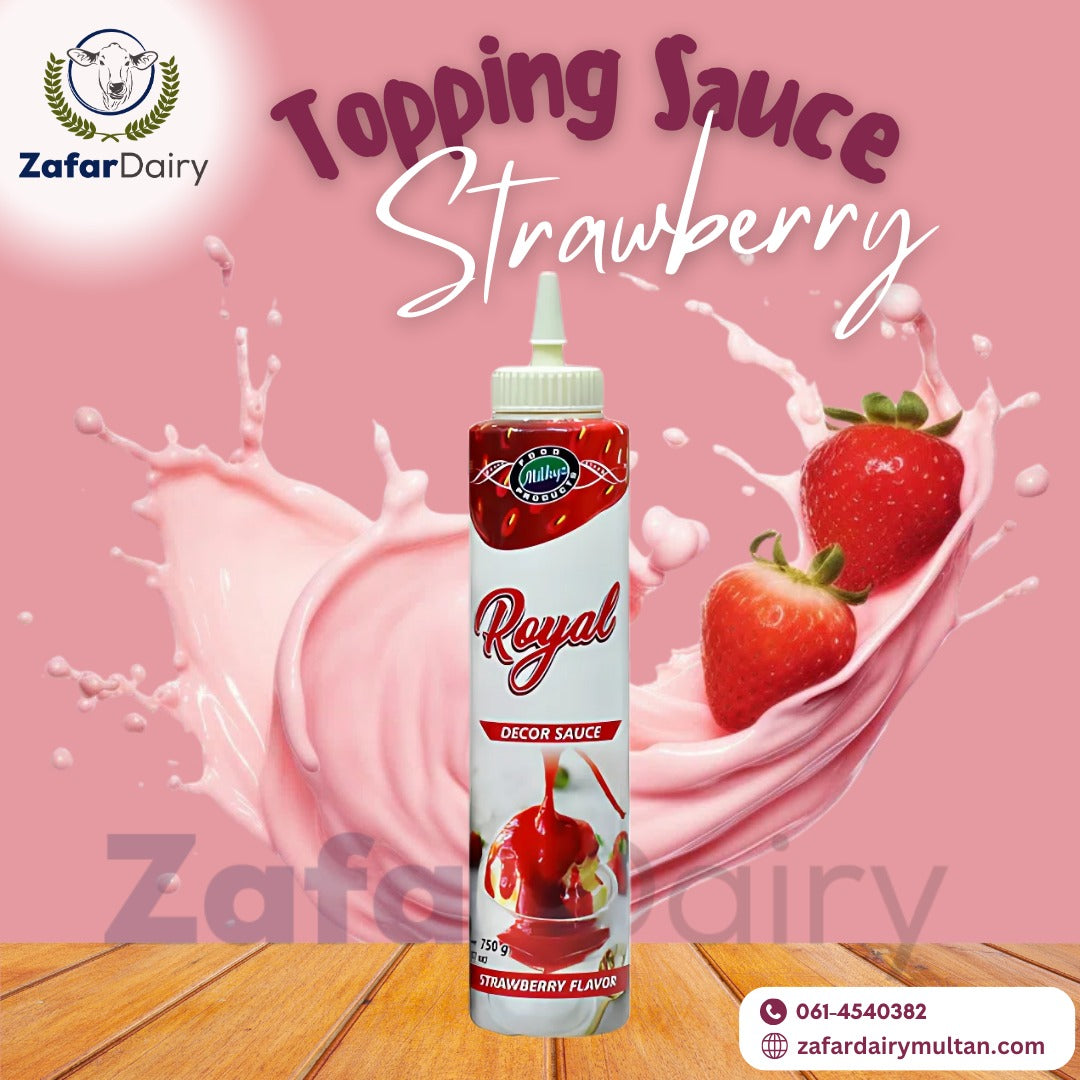 Strawberry Food Topping Sauce by Zafar Dairy